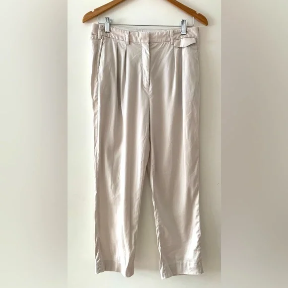 BABATON Linen Blend Khaki Casual Pants Aritzia - Picture 2 of 6